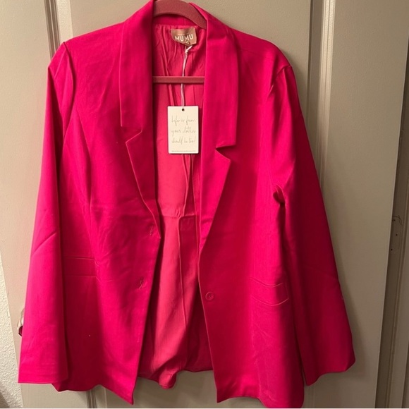 Show me your mumu Major Blazer—Hot pink suiting - Picture 4 of 4